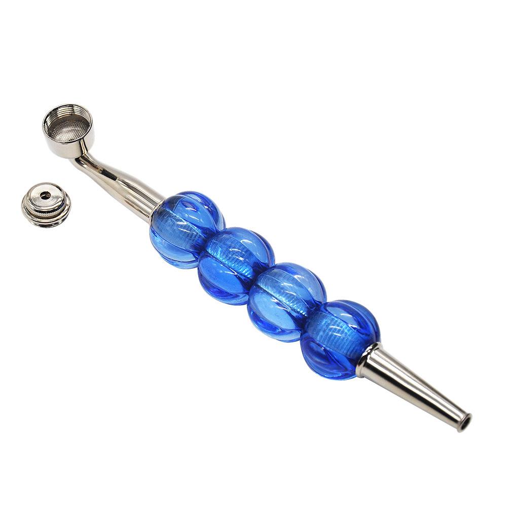 Four Beads Metal Weed Pipe