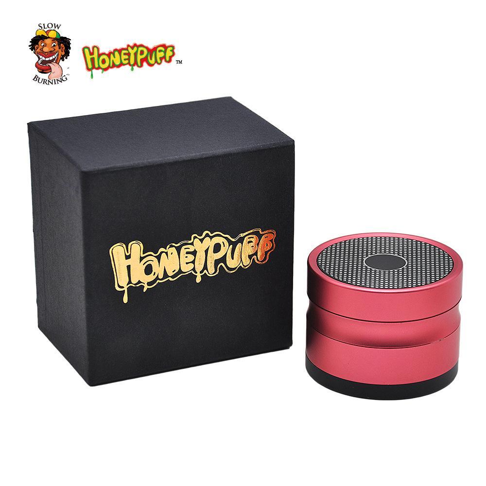HoneyPuffâ„?Bluetooth Speaker 4 Layer 48mm Novelty Herb Grinder (4 Colors)