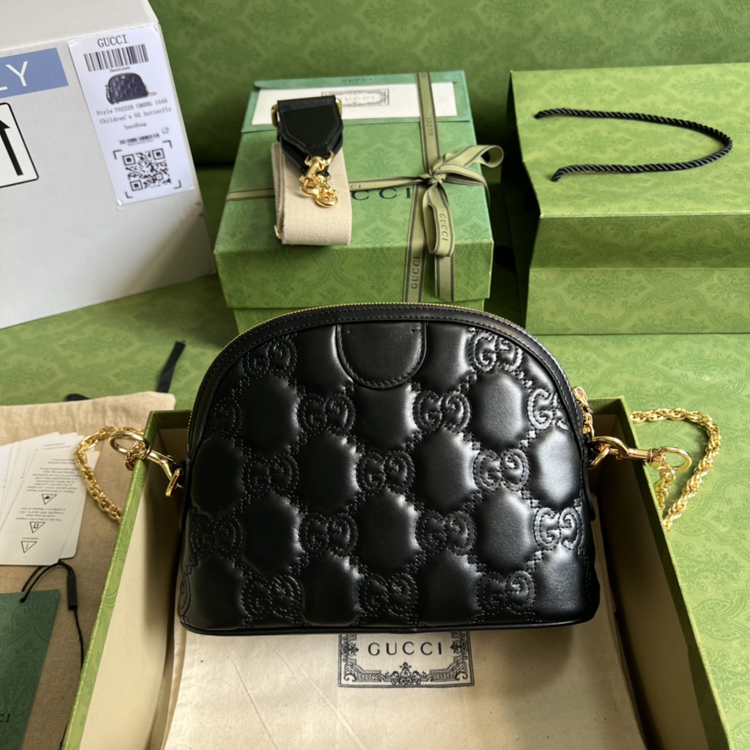 Gucci GG matelass?? leather small bag 702229