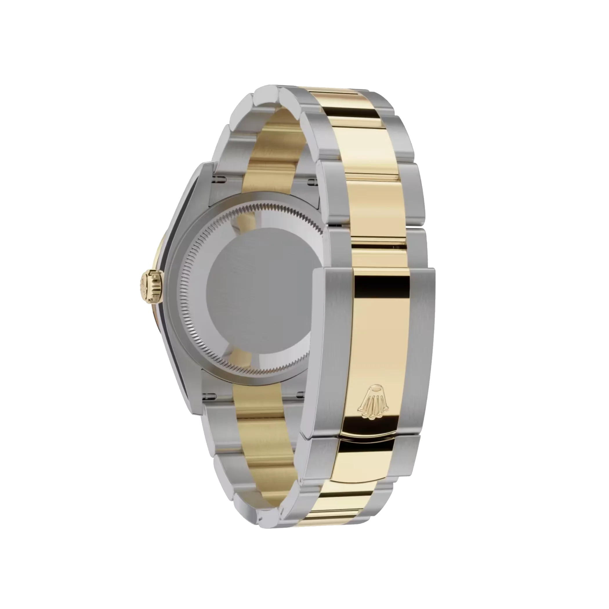 Datejust: Oystersteel and yellow gold, silver, diamond-set, m126283rbr-0018
