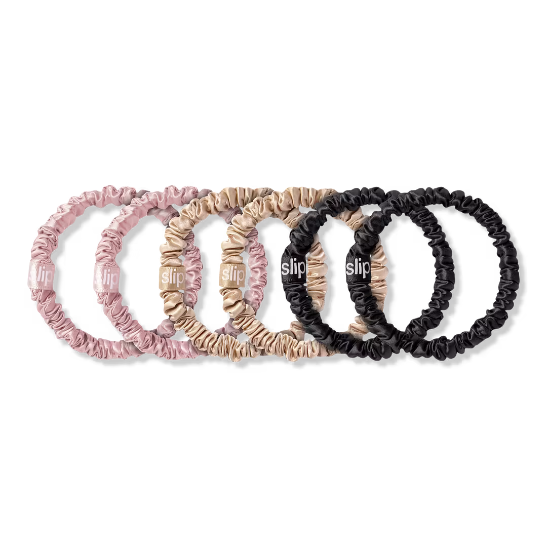 Slip  Pure Silk Skinny Scrunchies 6pc Set