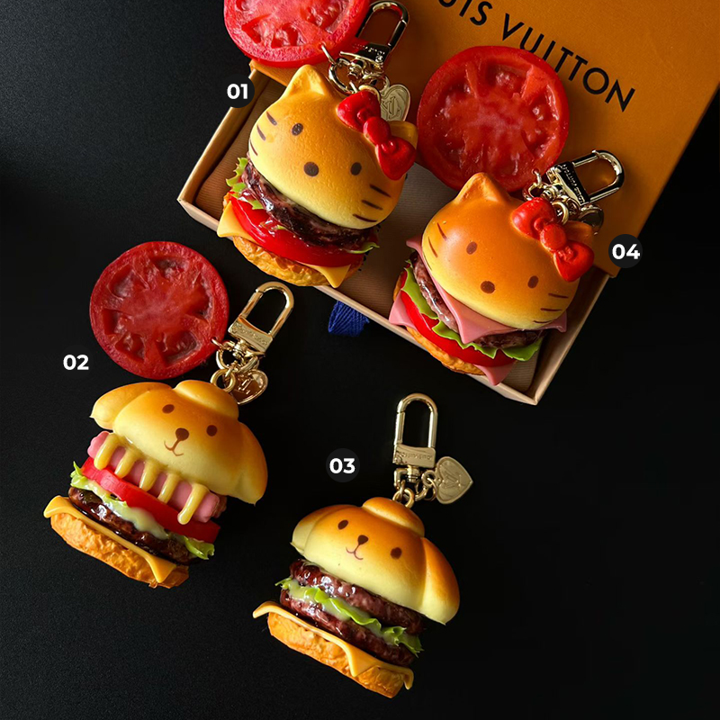 LV Hamburger Bag Charm