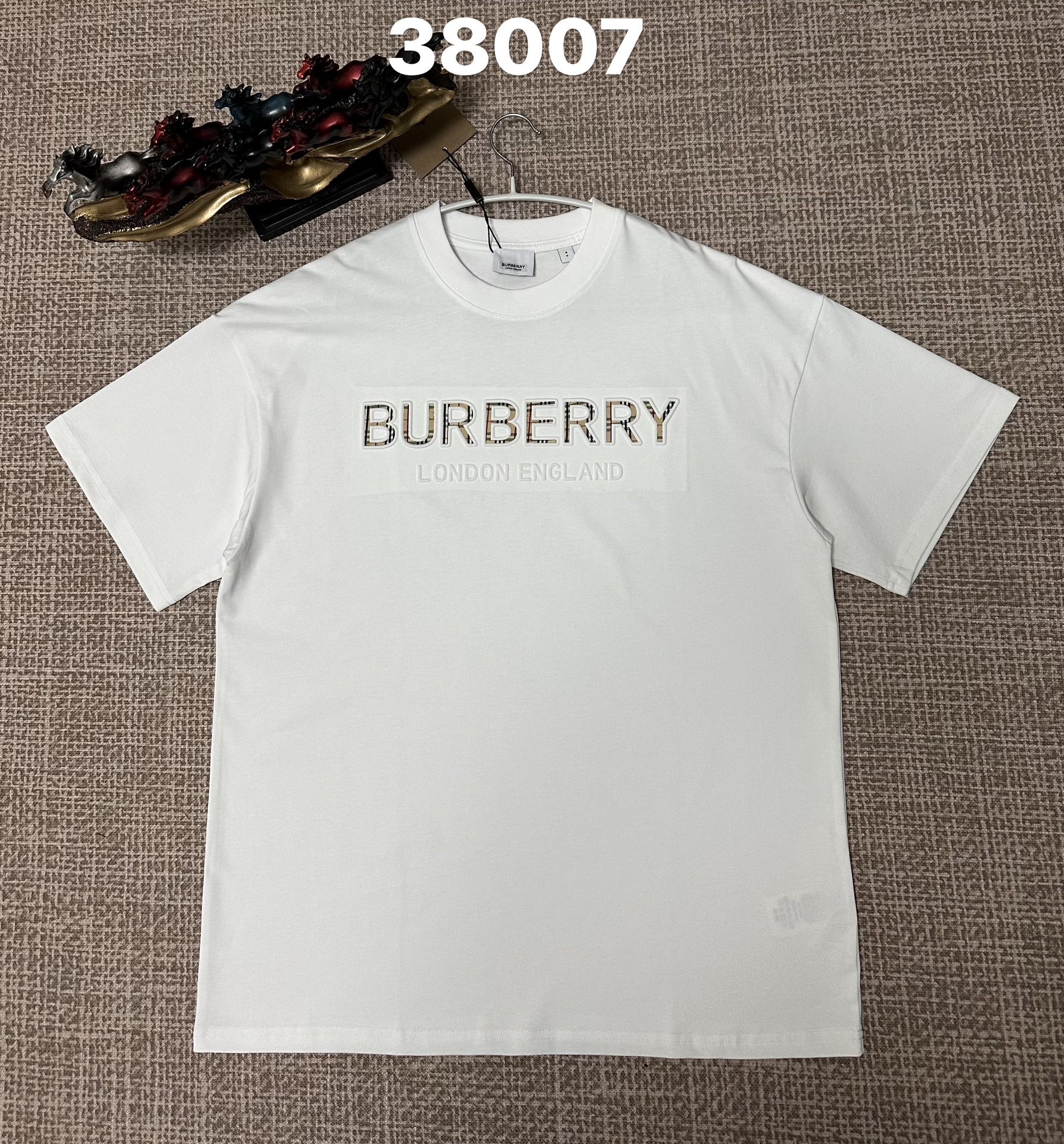 Burberry Check TB Monogram Logo T-Shirt