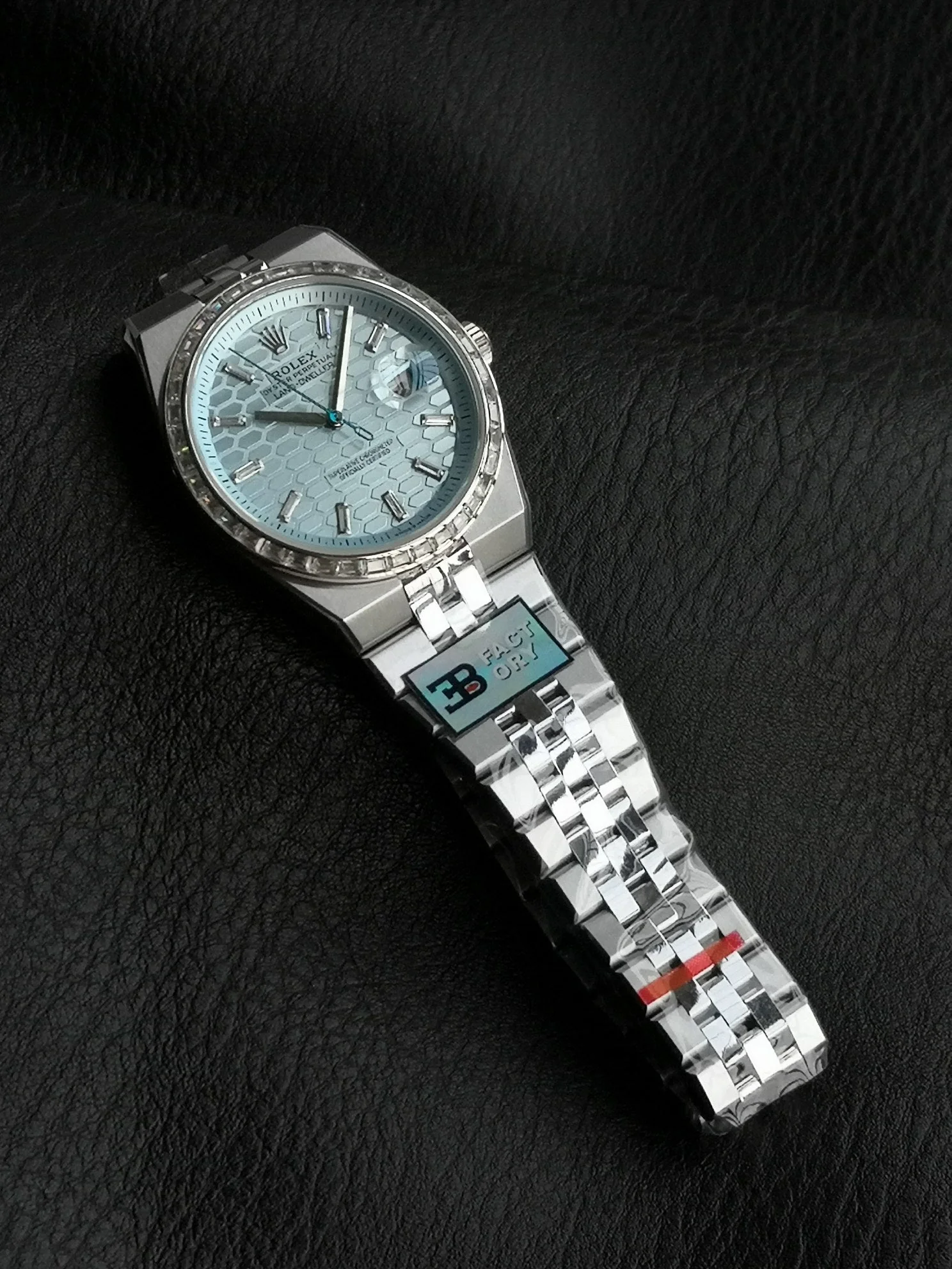 Rolex Watch Land Dweller 40mm Silver Blue