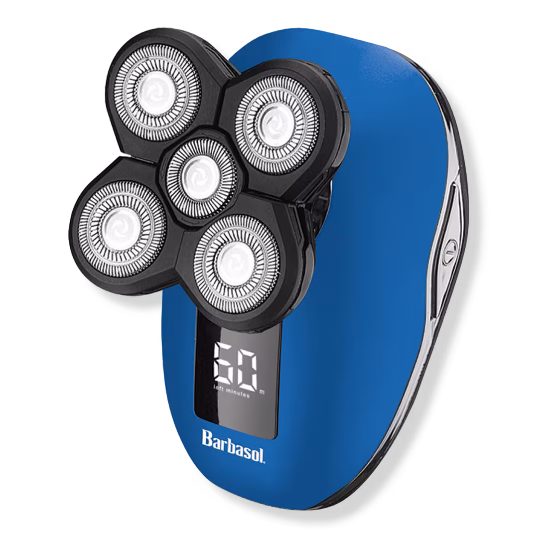 Barbasol Shaving  Wet & Dry 5-Head Electric Shaver with LCD & Brush