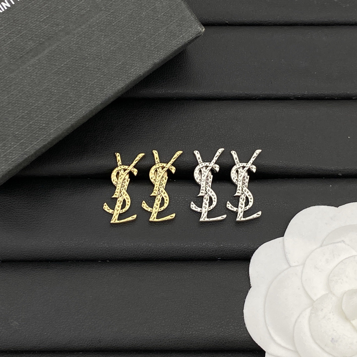 YSL Cassandre Logo Earrings