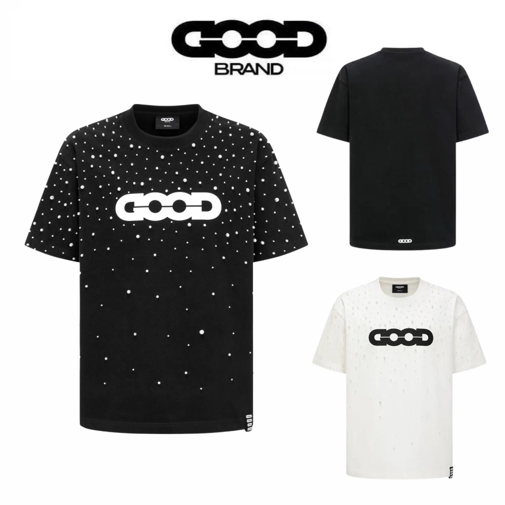 Goodbrand Starry Pearl Rhinestone Logo T-Shirt
