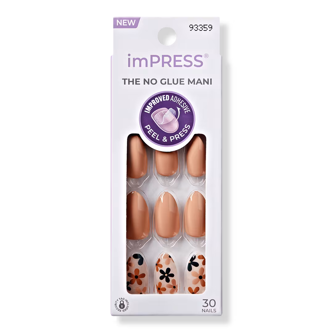 Kiss  Impress Design Medium Almond Press On Nails, As It Was