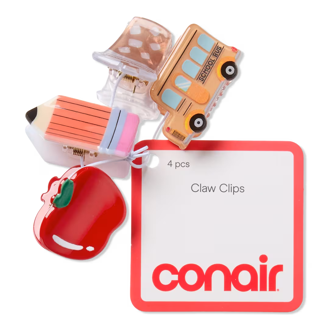 Conair Accessories  Mini Acrylic Claw Clips 4pk