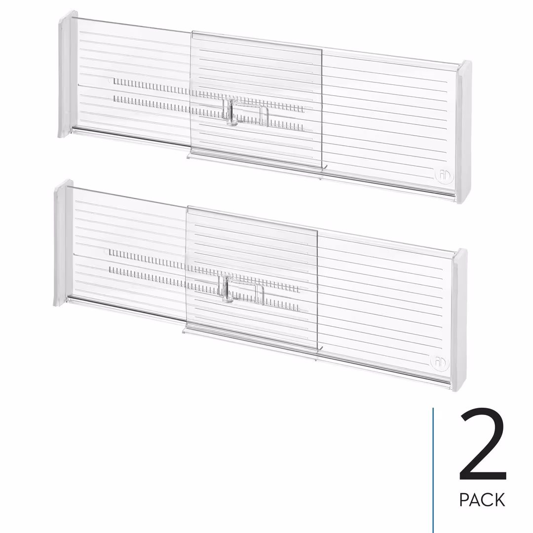 iDesign  Plastic Adjustable Drawer Dividers