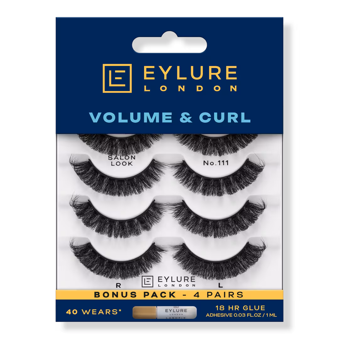 Eylure  Volume & Curl No.111 Salon Extension Eyelashes Multipack