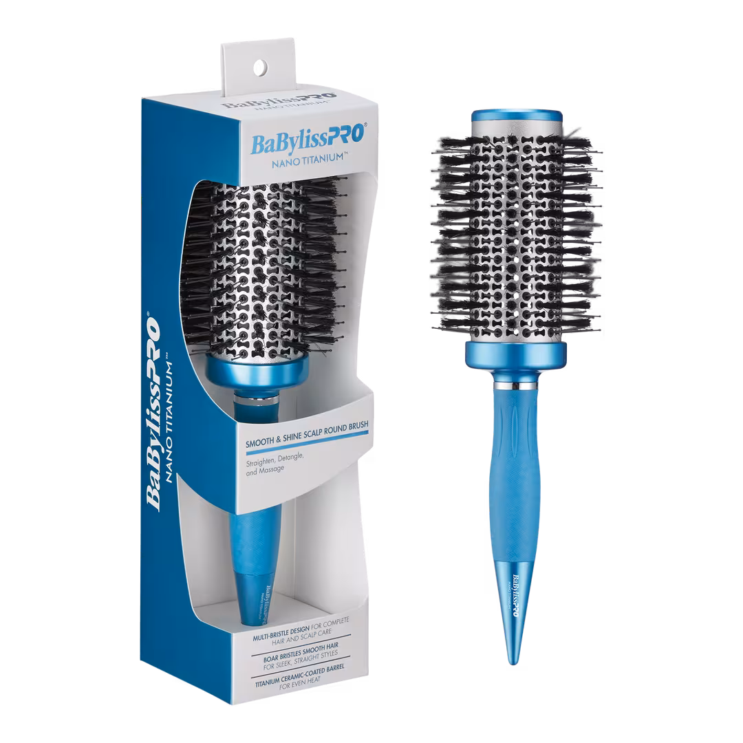 BaBylissPRO  Nano Titanium Smooth & Shine Scalp Round Brush