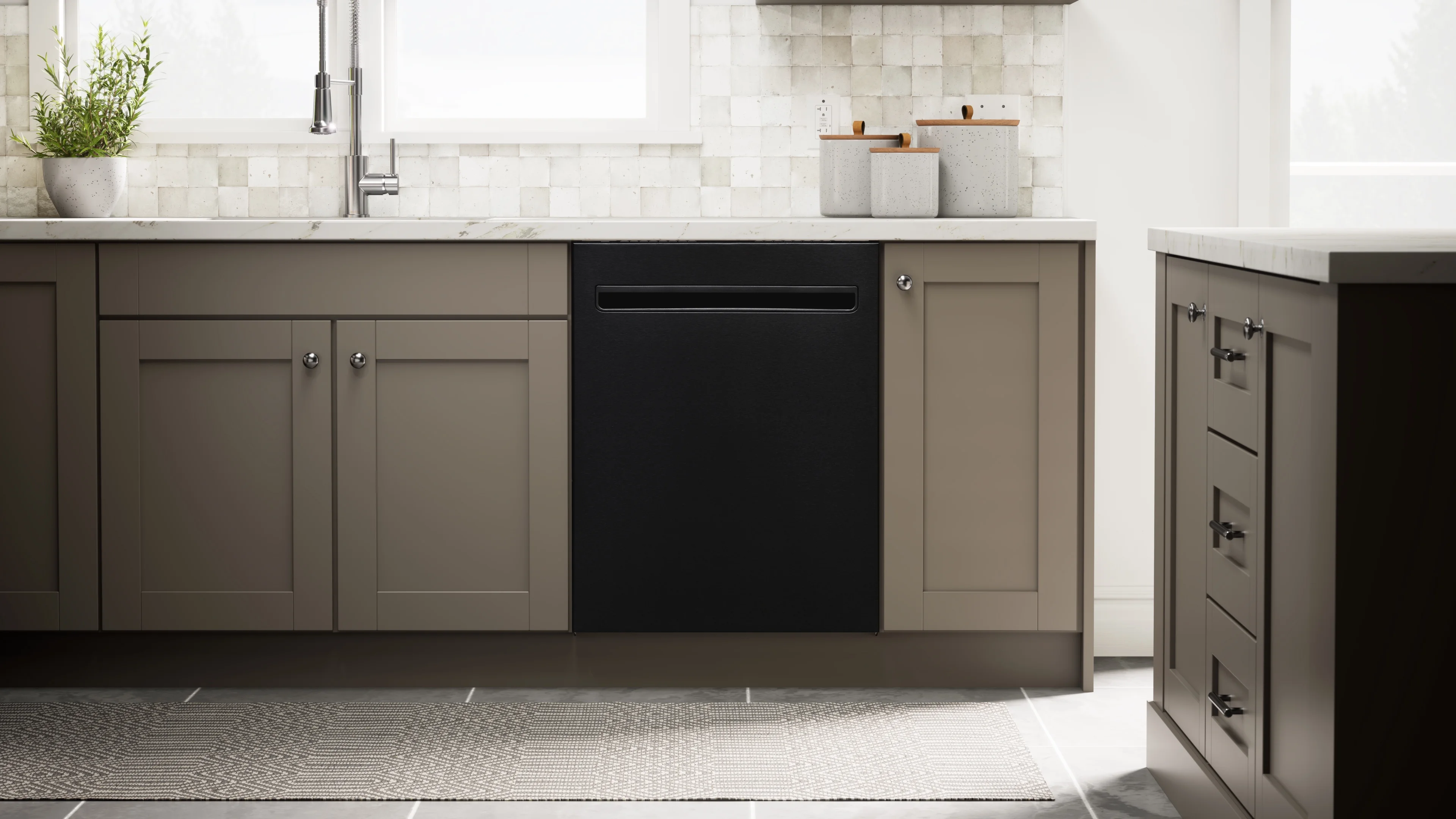 Kenmore 02214639 24" Built-in Stainless Steel Tub Dishwasher, Removeable 3rd Rack, SmartWash, Black