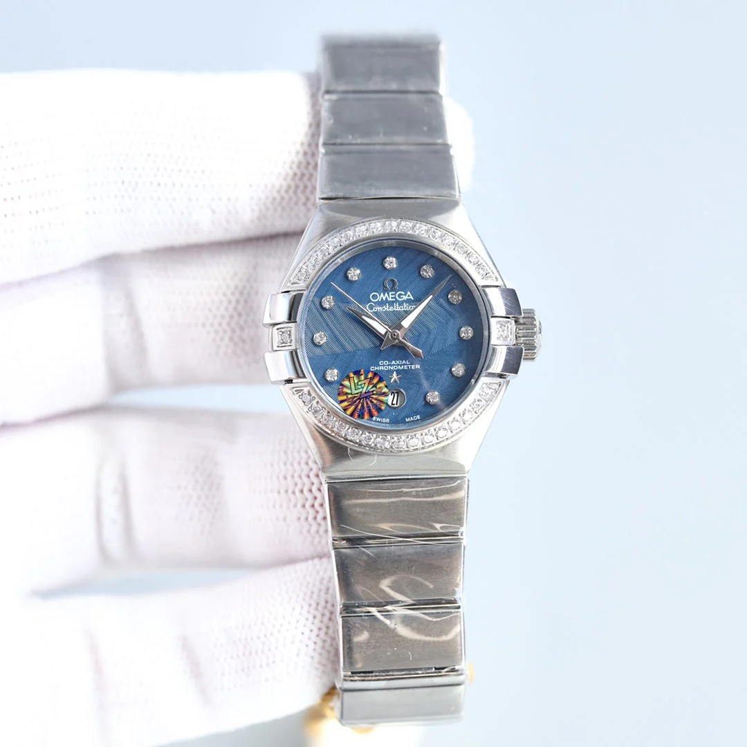 Omega Watch CONSTELLATION 27MM STEEL DIAMOND BEZEL