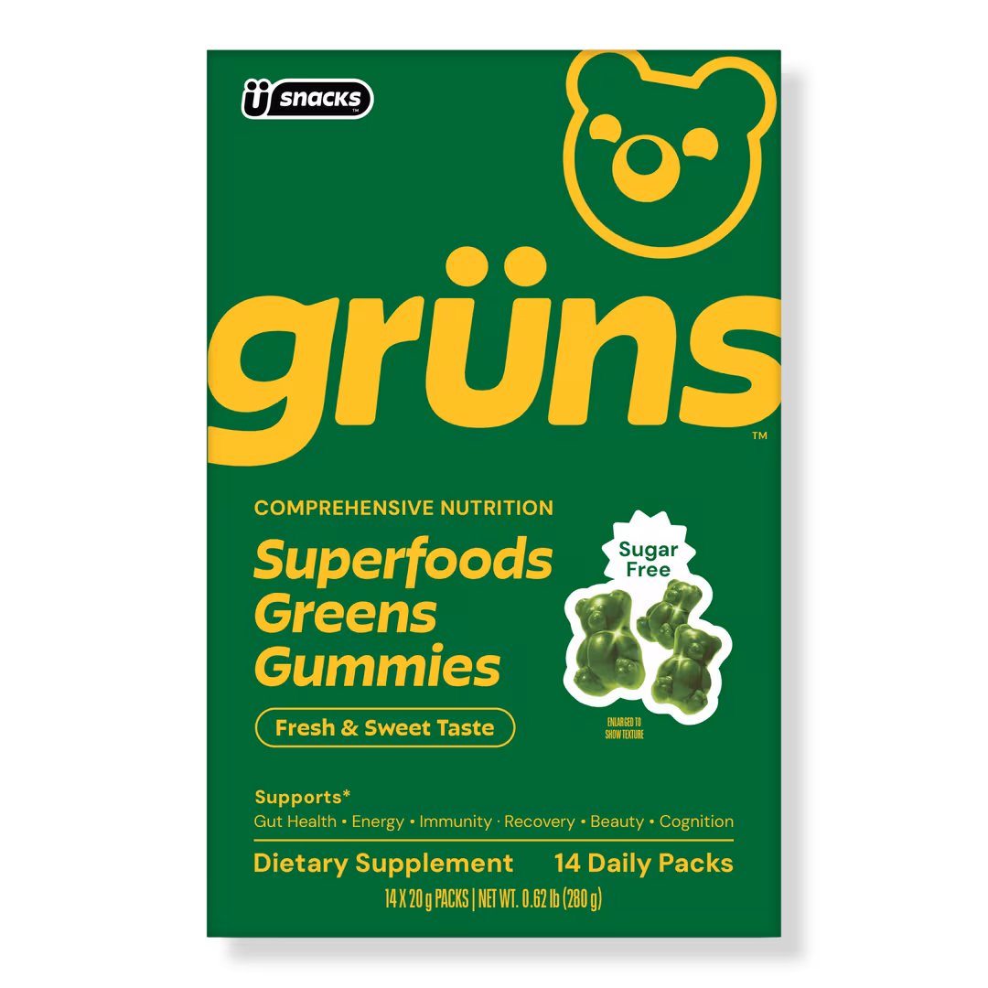 Grüns  Adults Sugar Free Superfood Greens Multivitamin Gummies