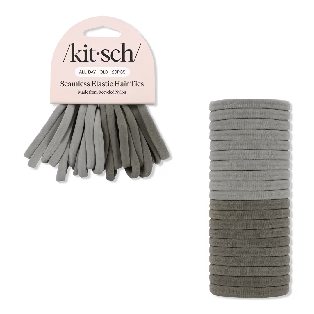 Kitsch  Recycled Fabric Seamless Hair Elastics 20pc Set