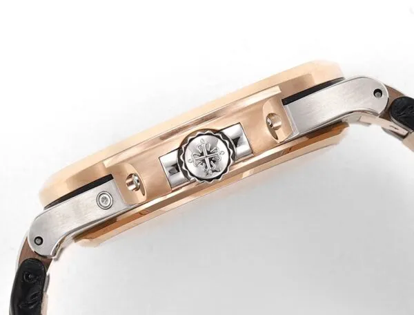 Replica Nautilus 5712R-001 Patek Philippe Moon phases. 40 mm,Rose gold & Stainless Steel