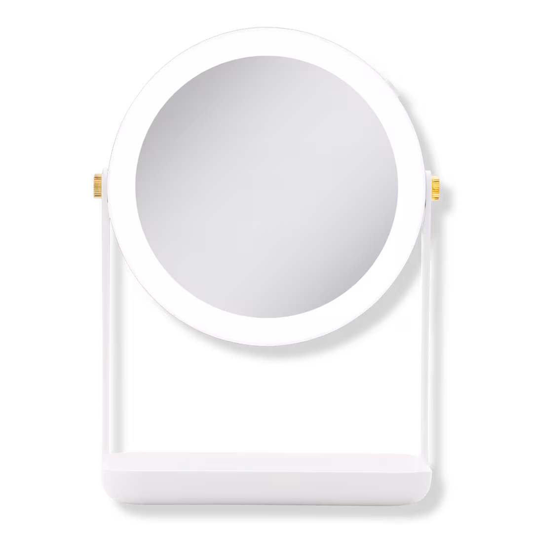 Zadro  LED Lighted Makeup Mirror with 5X/1X, Tray & Phone Holder