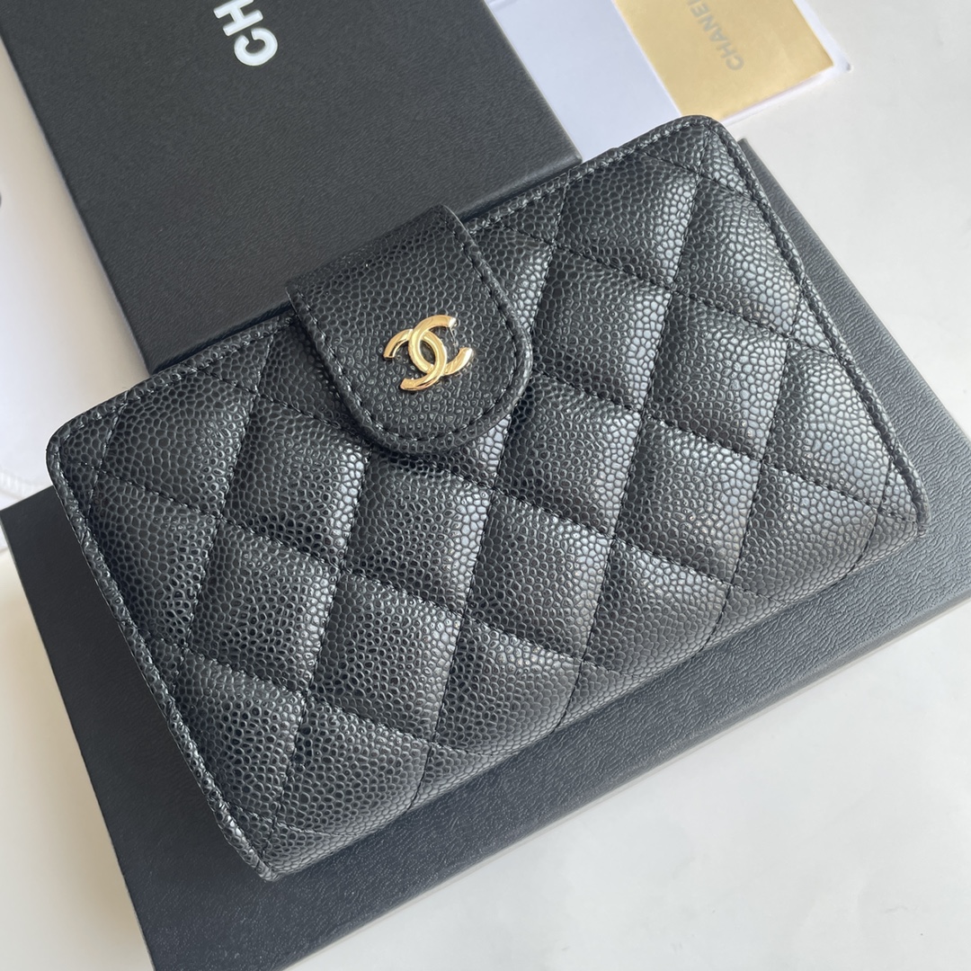 Chanel Wallets 2621 Black LM09 15cm