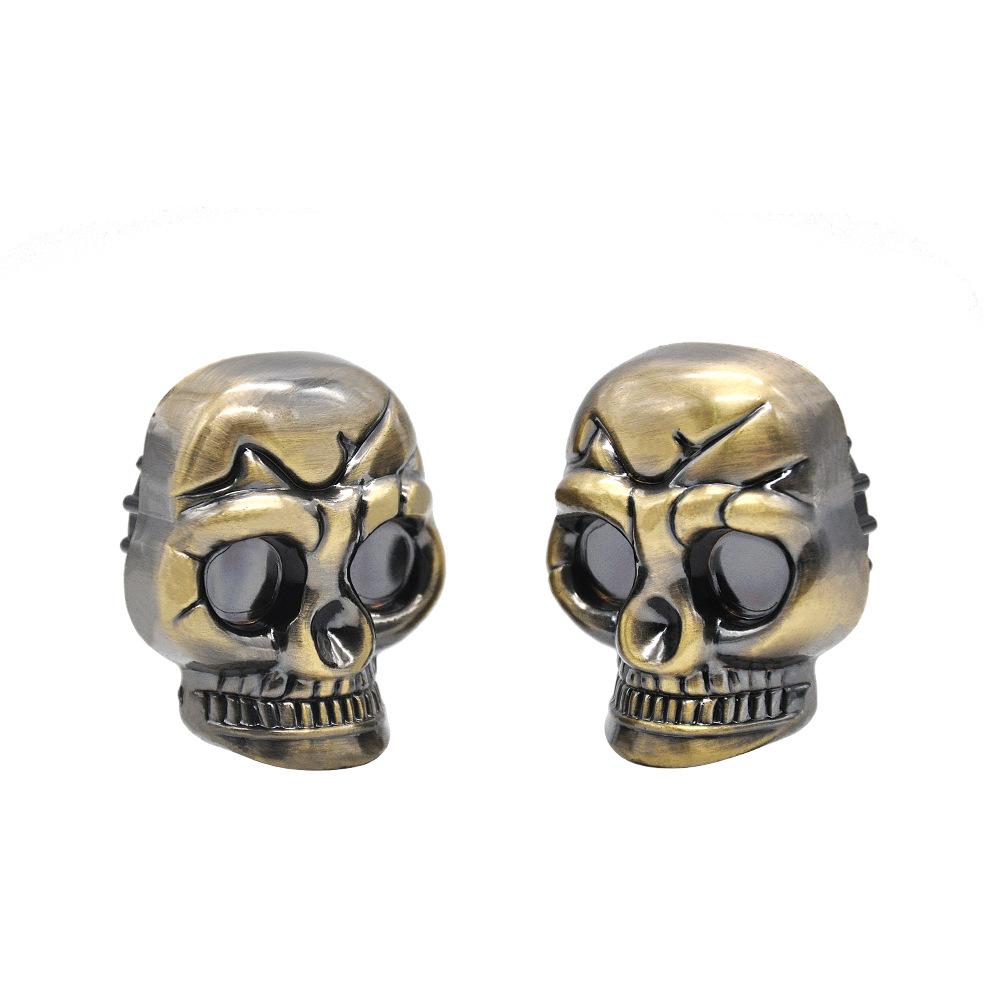 Skull Shape 2 Layer Metal Weed Grinder