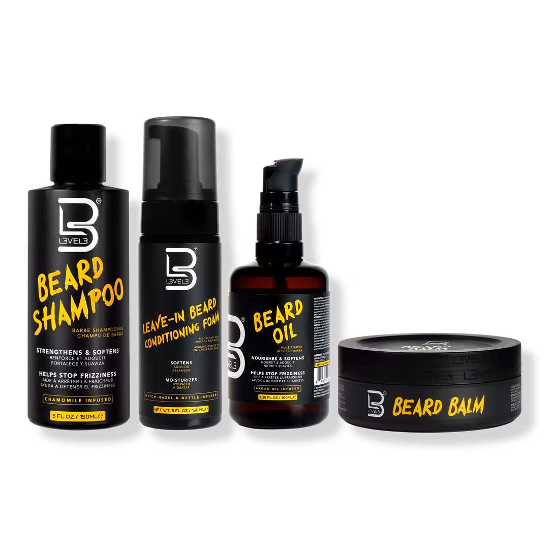 L3VEL3  Beard Care System – Complete Grooming & Conditioning Kit