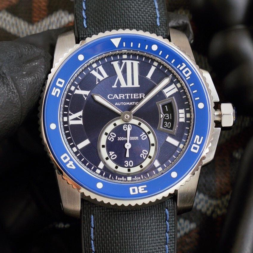 Cartier Watch CALIBRE DIVER 42 BLUE STAINLESS STEEL