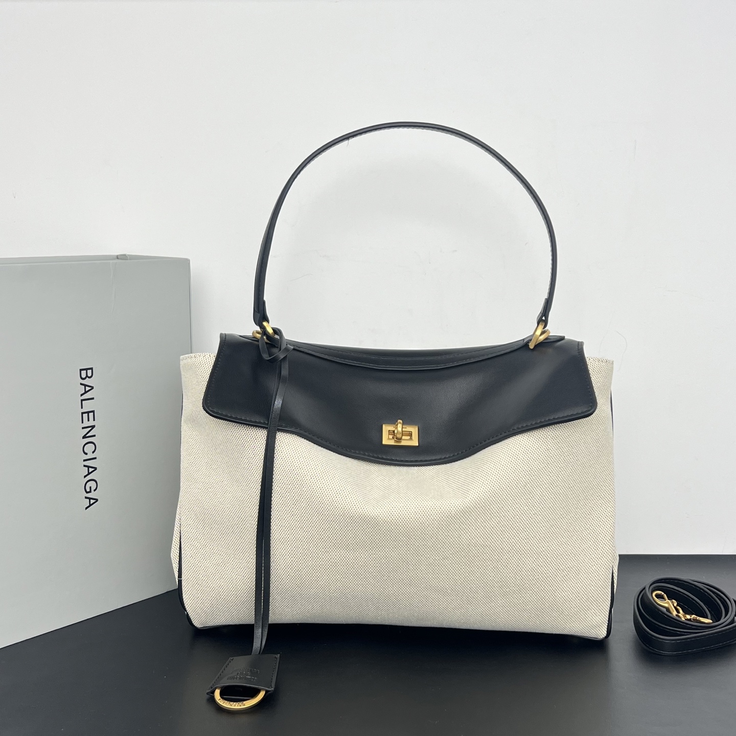 Balenciaga Rodeo Canvas Handbag
