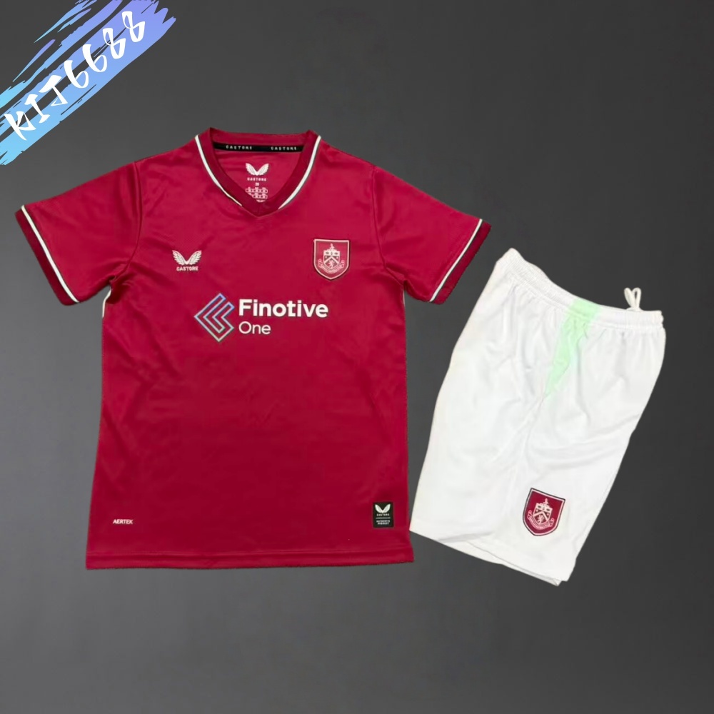 2026/2027 Burnley home  Football Shirts (Kids Kit socks）
