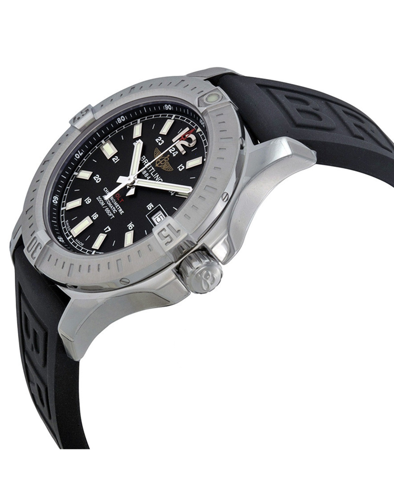 Replica Breitling Colt Black Dial Rubber Strap A1738811 BD44BKPT3