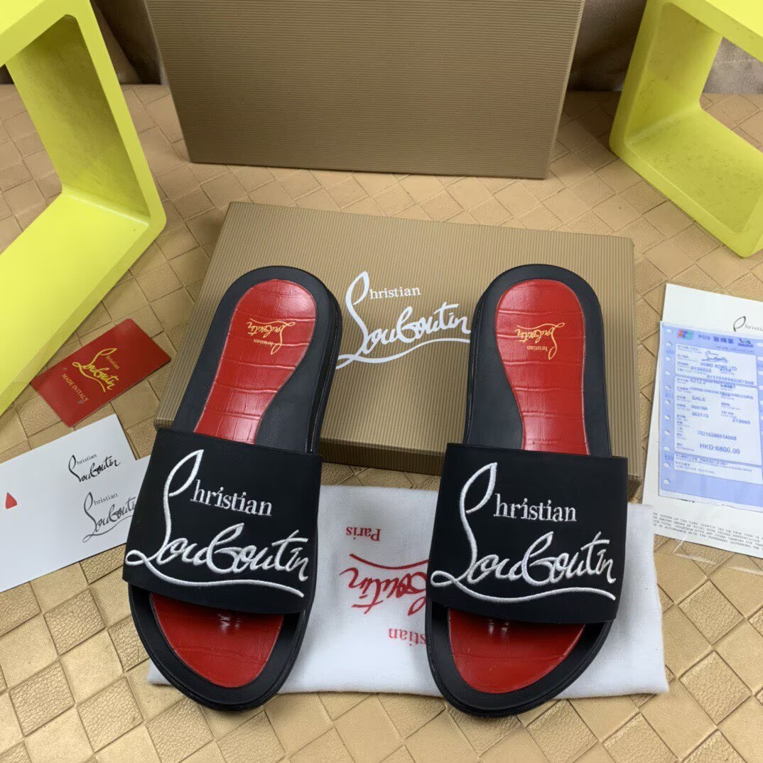 CHRISTIAN LOUBOUTIN SLIPPERS - CCSHOES