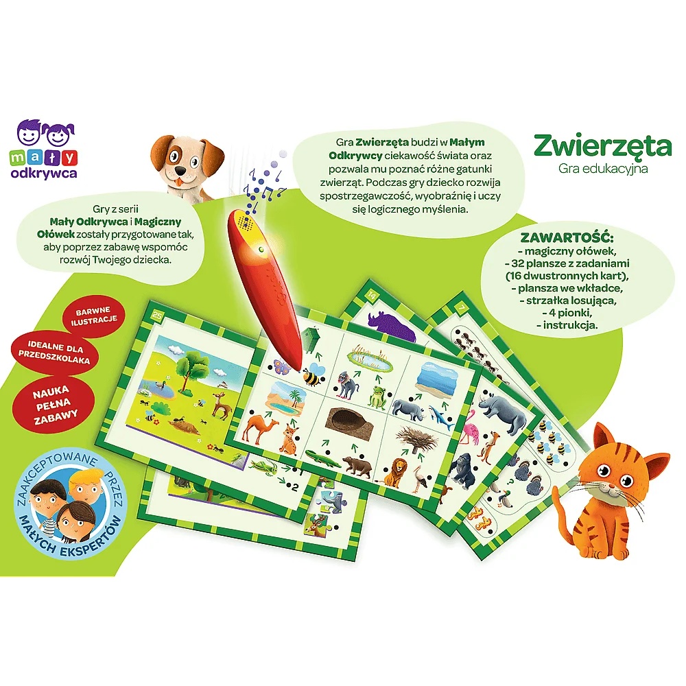 Gra Dla Dzieci Zwierzęta Magiczny Ołówek