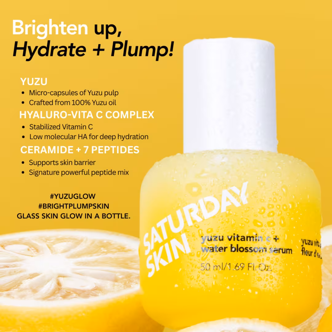 Saturday Skin  Yuzu Vitamin C + Water Blossom Brightening Serum