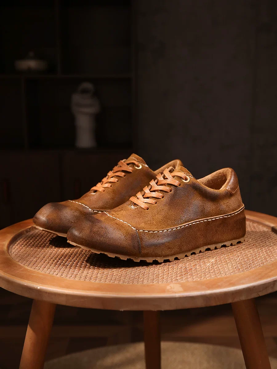 Horse leather Goodyear men's shoes