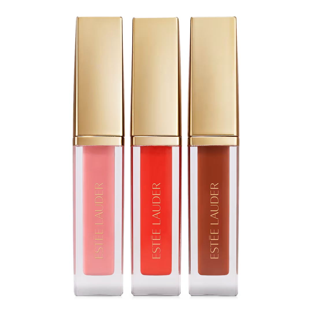 Estée Lauder  Suite Kisses Glossy Pout Mini Lip Oil Trio Makeup Gift Set