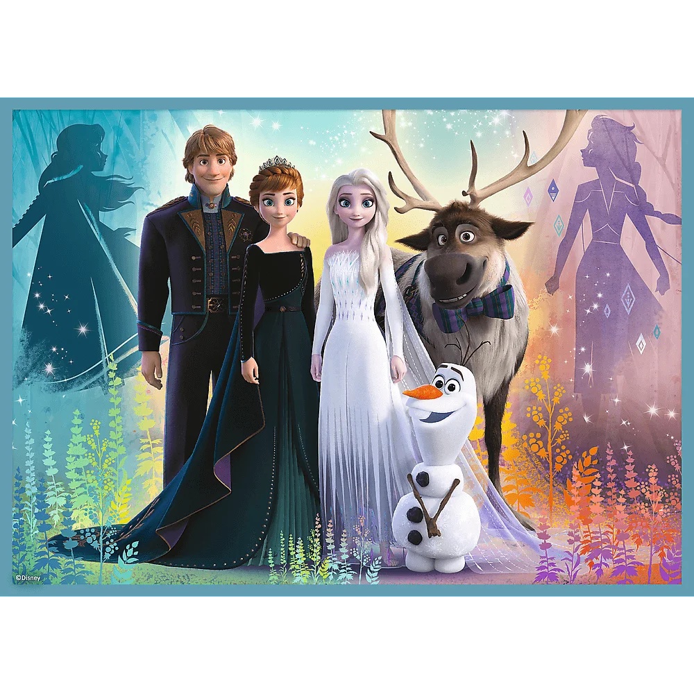 Puzzle 4W1 Kraina Lodu Niezwykły Świat Frozen
