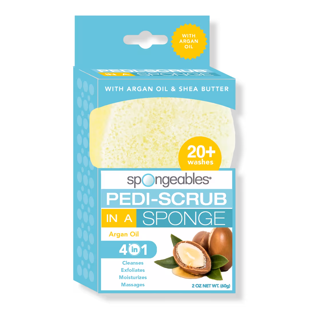 Spongeables  Pedi-Scrub In A Sponge Foot Buffer 20+