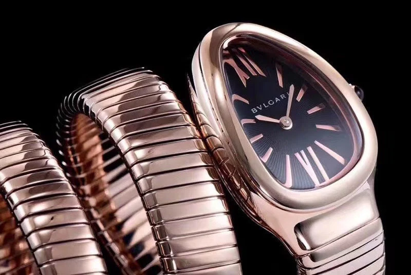 BVL Watch serpenti tubogas 35mm pink gold double spiral