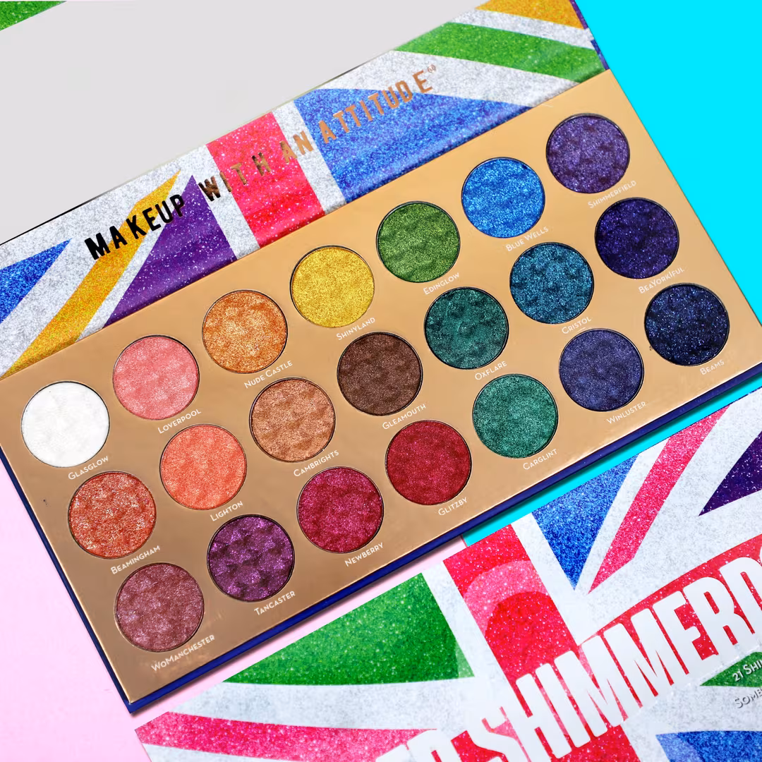Rude  United Shimmerdom 21 Shimmer Eyeshadow Palette