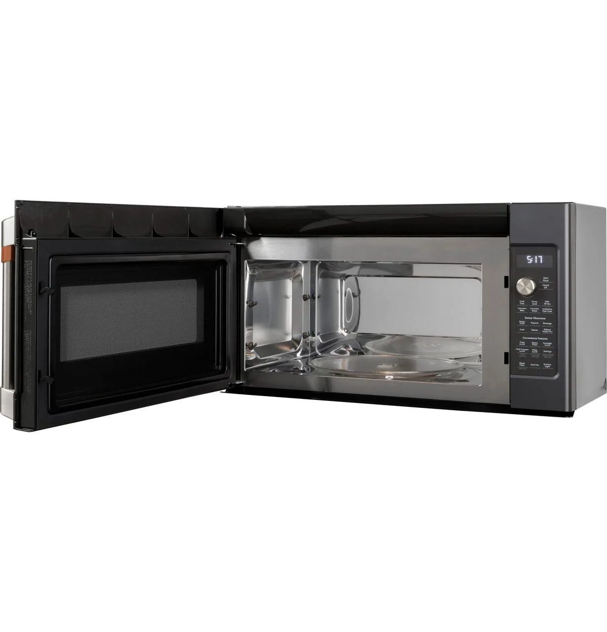 Café CVM517P3RD1 1.7 Cu. Ft. Matte Black Convection Over-the-Range Microwave with Air Fry