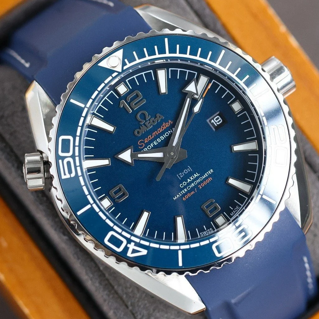 Omega Watch SEAMASTER PROFESSIONAL PLANET OCEAN 600M BLUE CERAMIC BLUE RUBBER