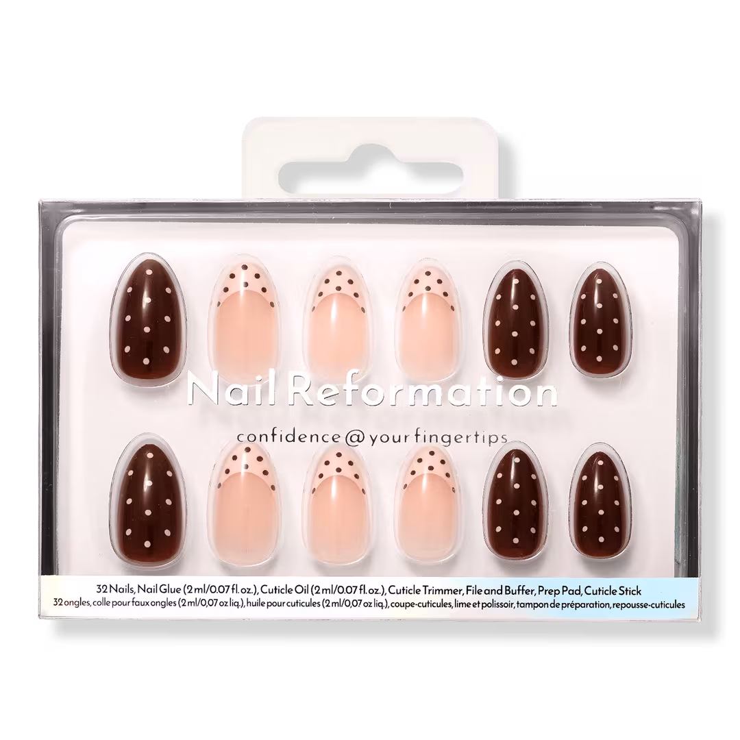 Nail Reformation  Chocolate Sprinkle Press On Nails
