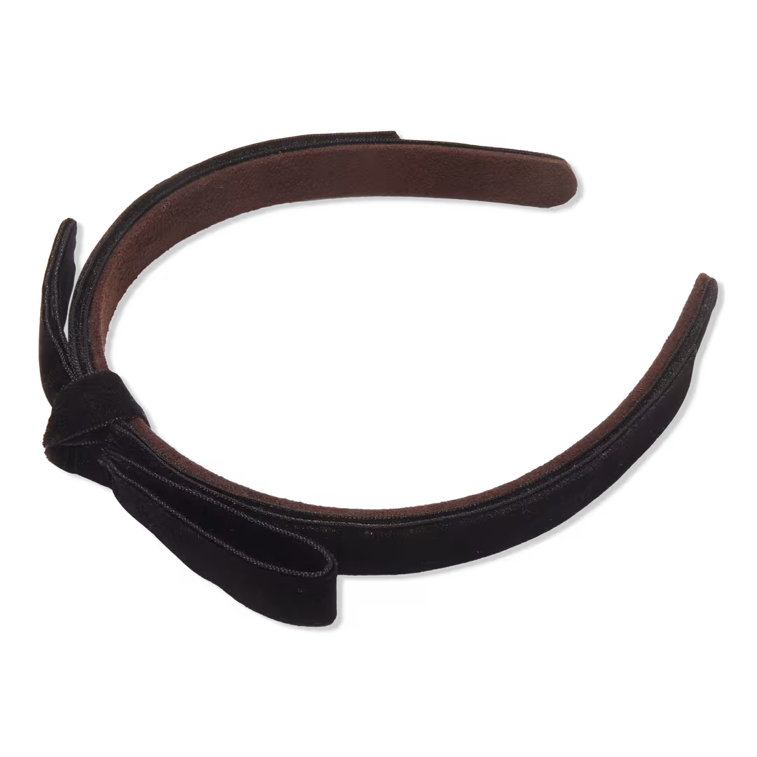 Lele Sadoughi  Jet Bardot Ribbon Slim Headband