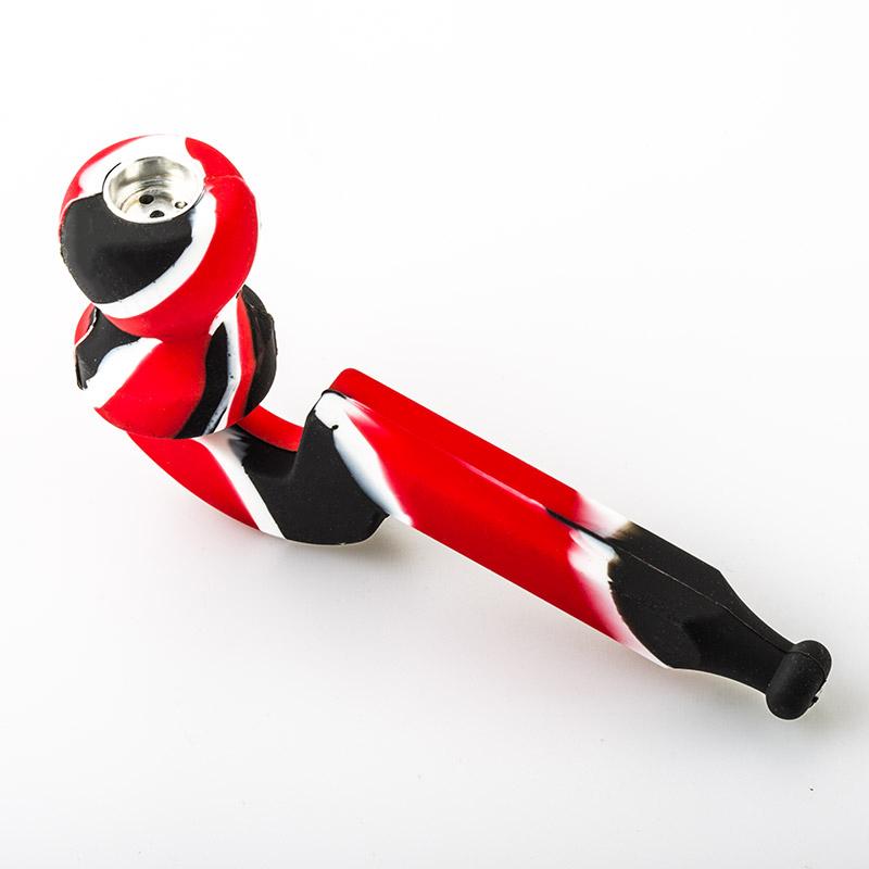 Camouflage Silicone Sherlock Weed Pipe (Random Color)