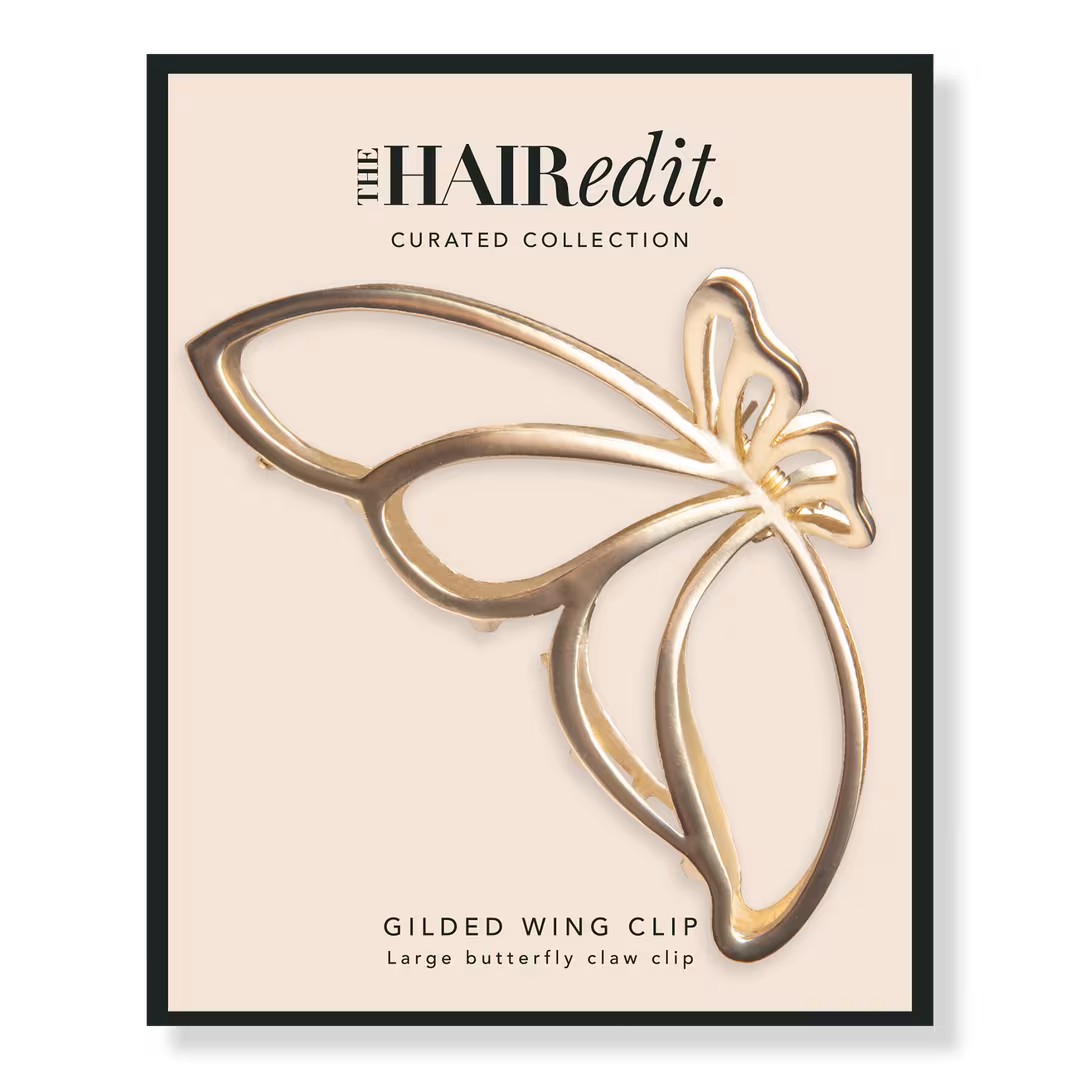 The Hair Edit  Gold Gilded Wing Butterfly Claw Clip