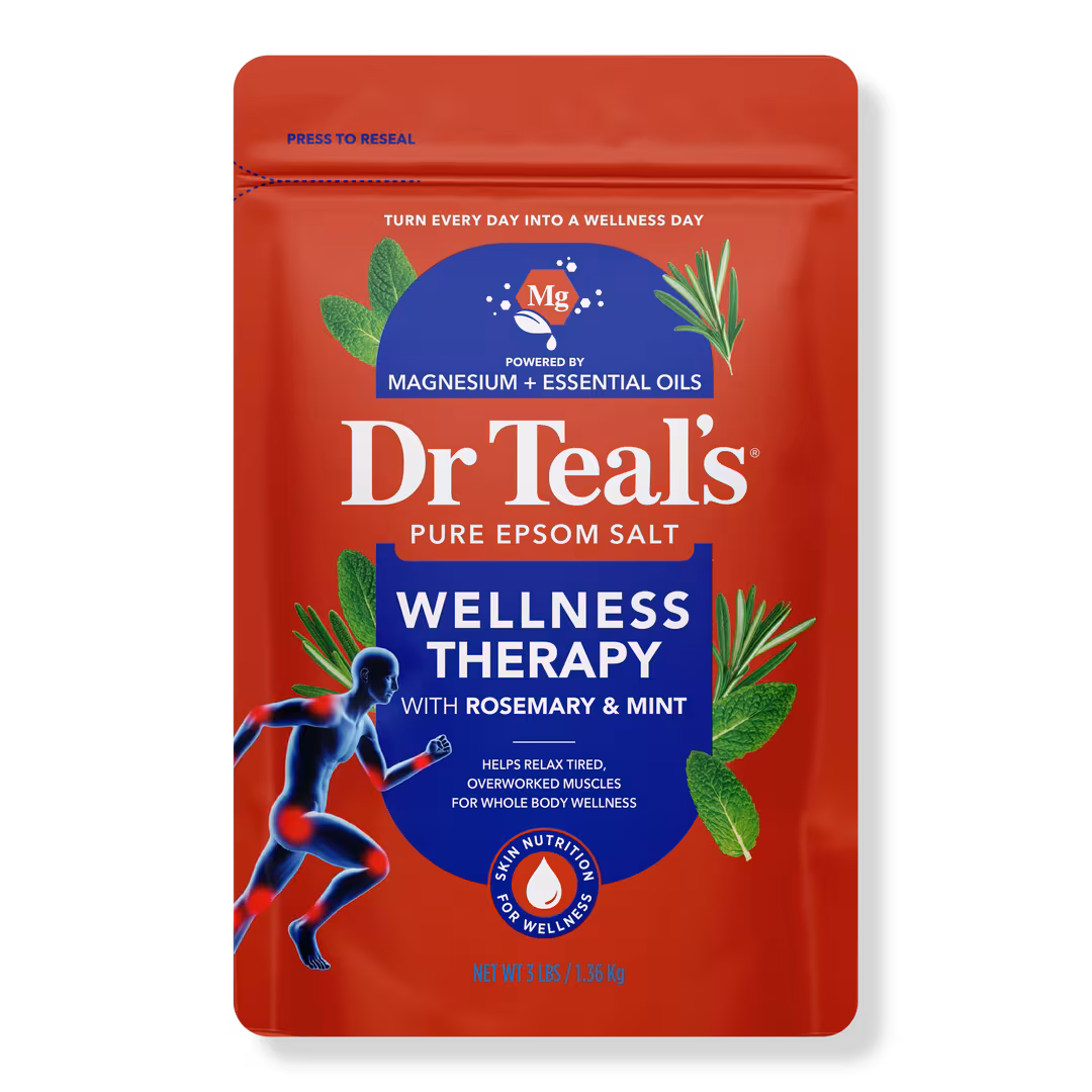 Dr Teal's  Epsom Salt Magnesium Soak, Wellness Therapy with Rosemary & Mint
