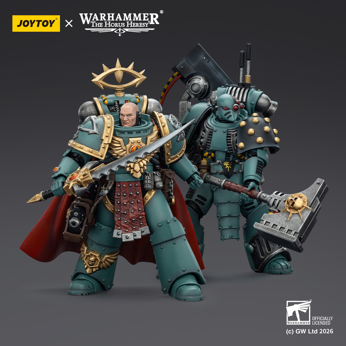 JOYTOY Warhammer The Horus Heresy 1: 18 Sons Of Horus Tybalt Marr and Siege Breaker - JOYTOY WORLD
