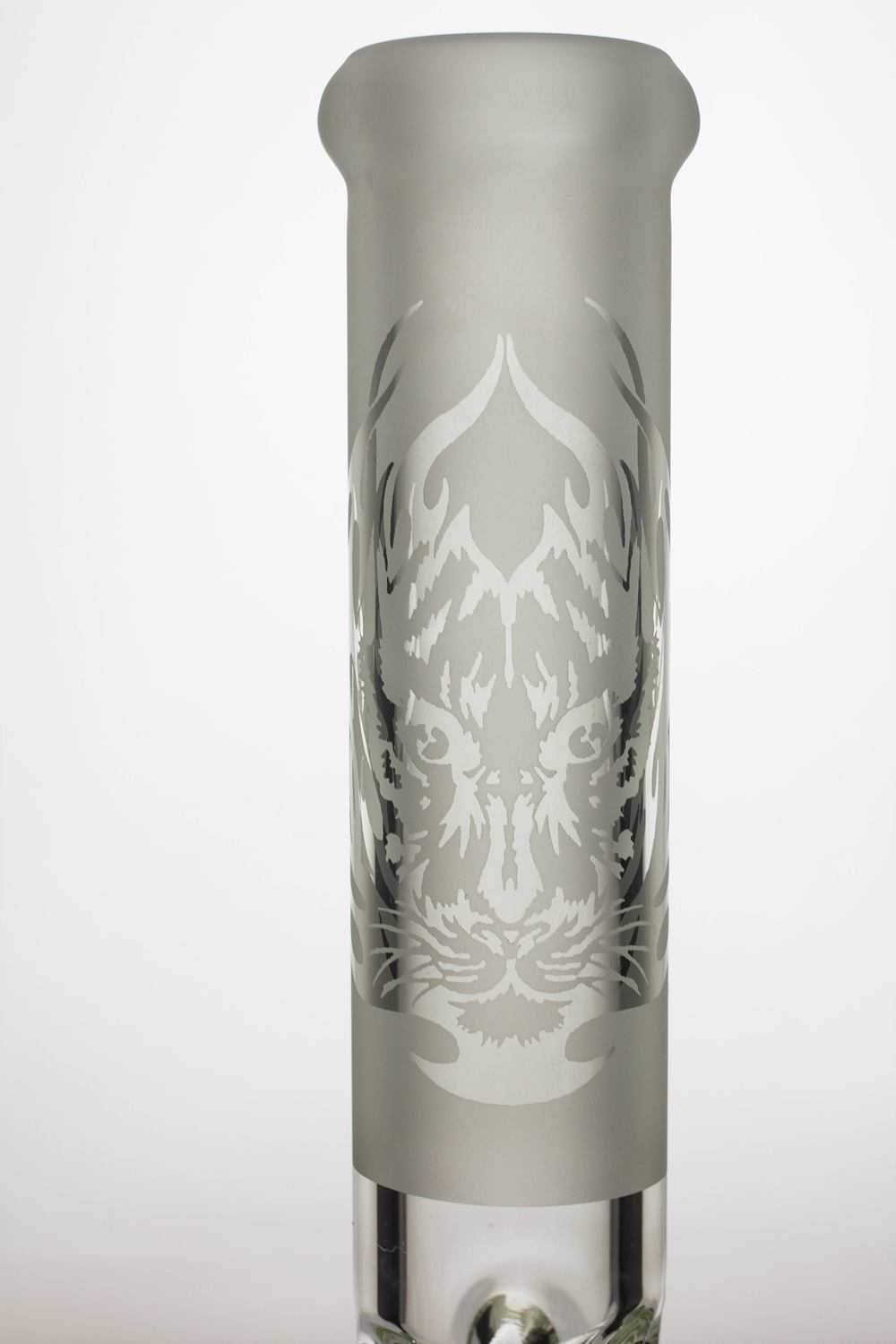 13.5 9 mm thick sandblasted glass beaker water bong