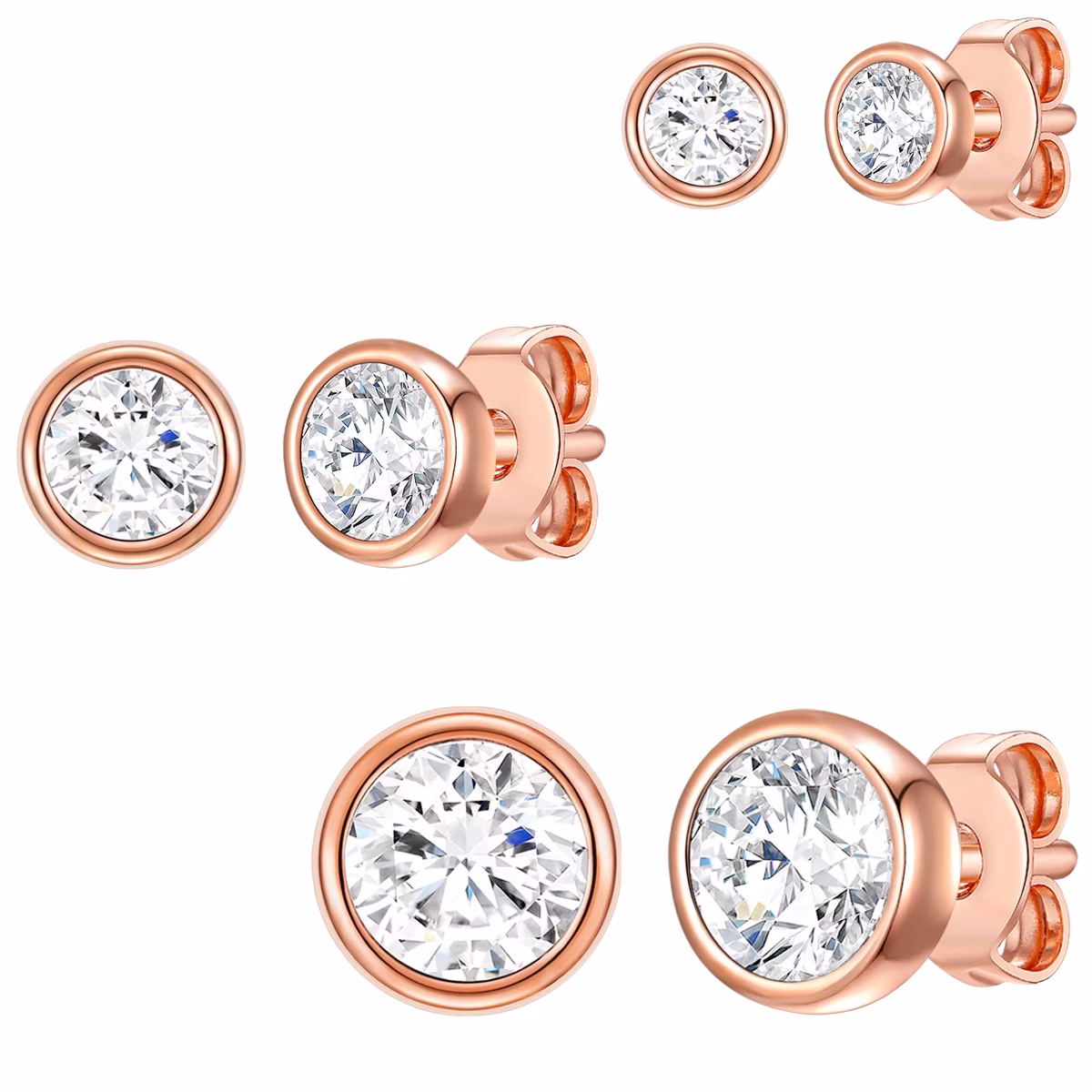 Schmuckset Rosévergoldet mit Kristallen von Swarovski®