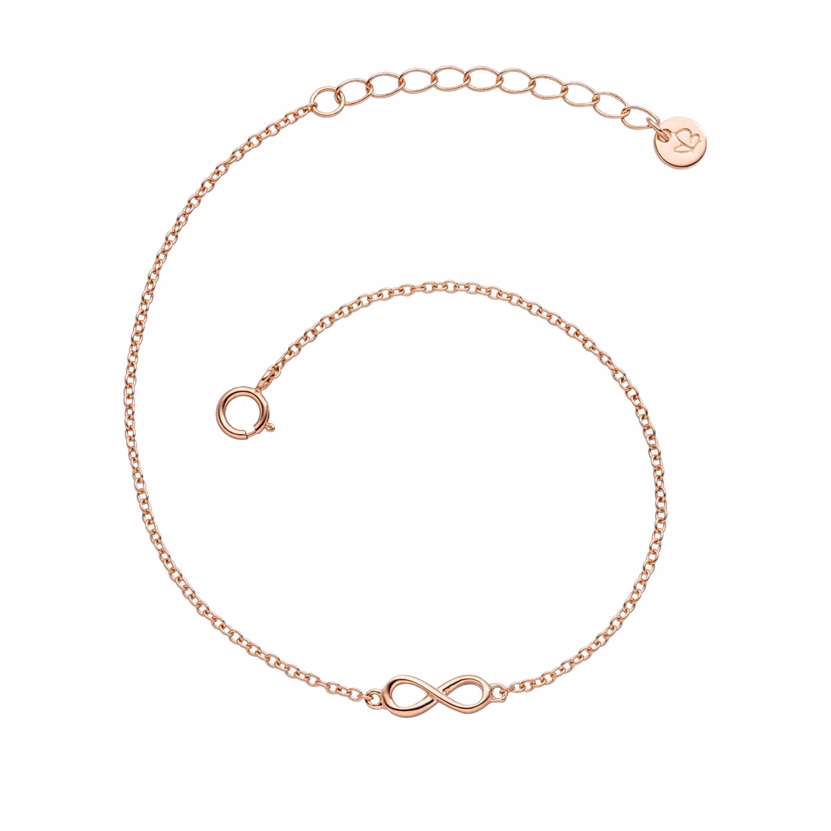 Armband Infinity aus Sterling Silber in gelbgold