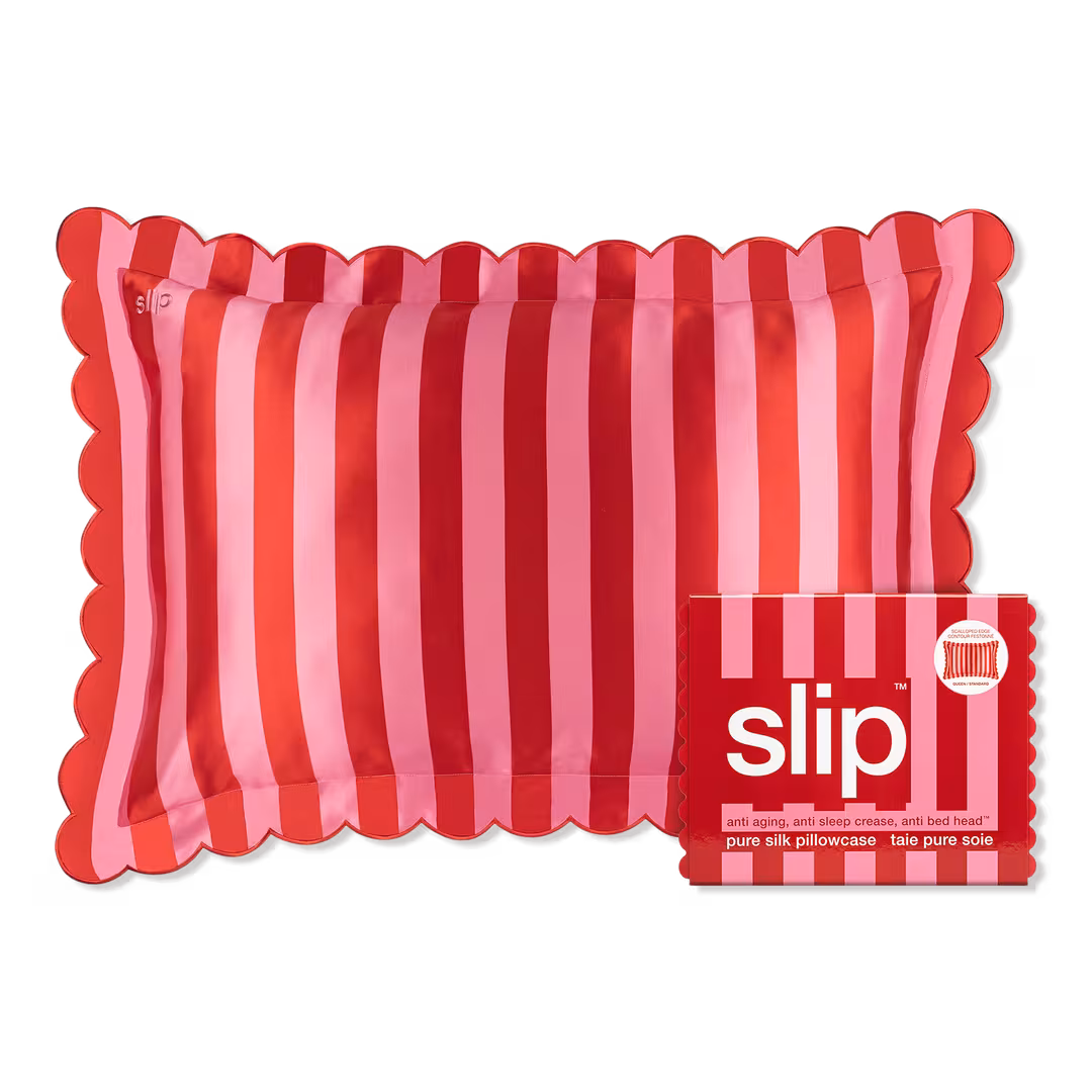 Slip  Pure Silk Queen Pillowcase with Scalloped Edge